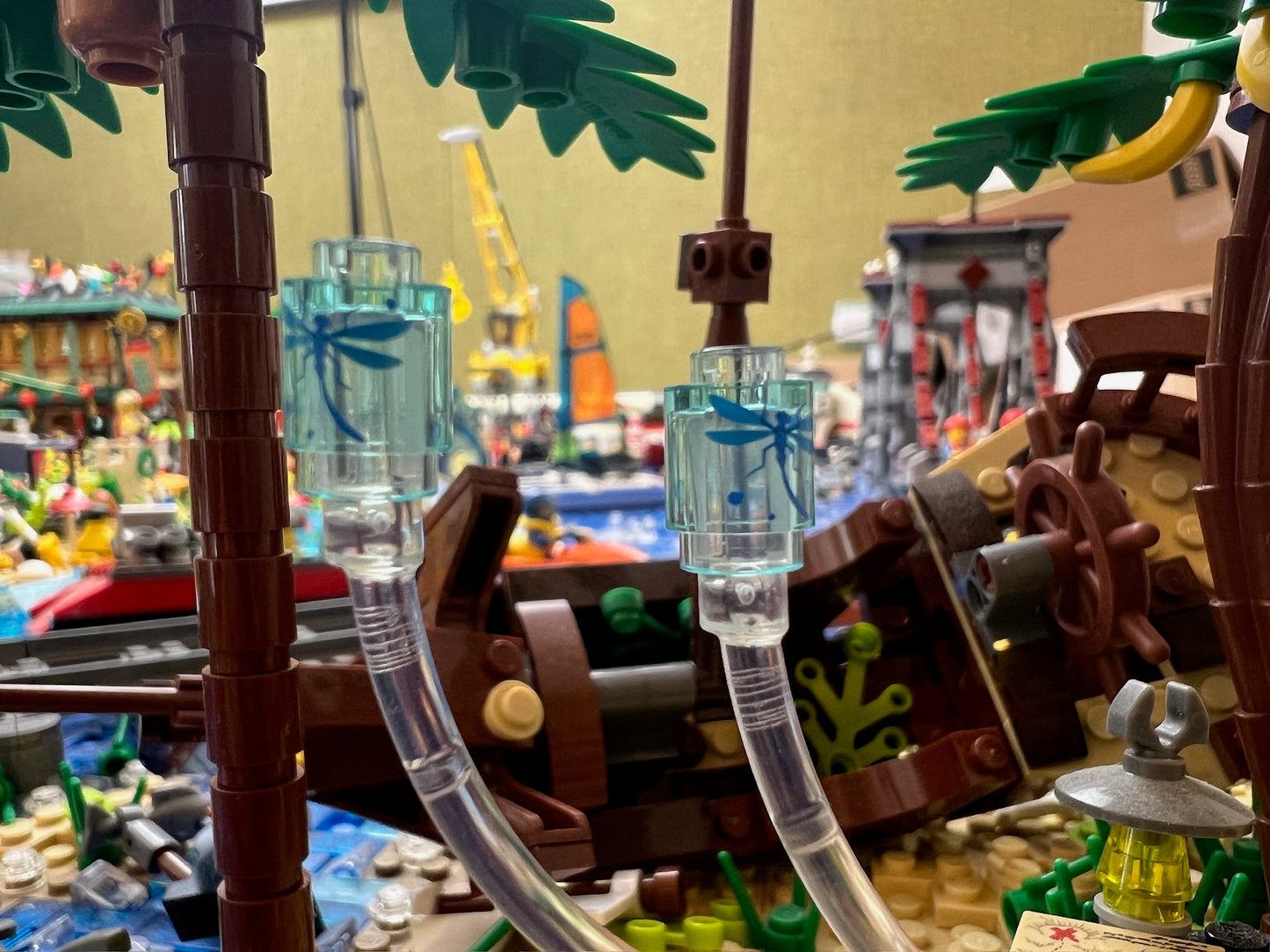LEGO® 25szt. Transparentny Cylinder 1x1 – Niebieska Ważka 3062pb058