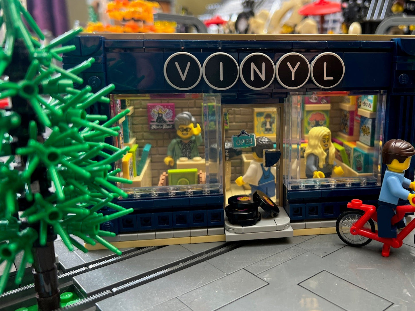 LEGO® 10 szt. Okrągła płytka Tile 2x2 z nadrukiem – Płyta winylowa 14769pb571